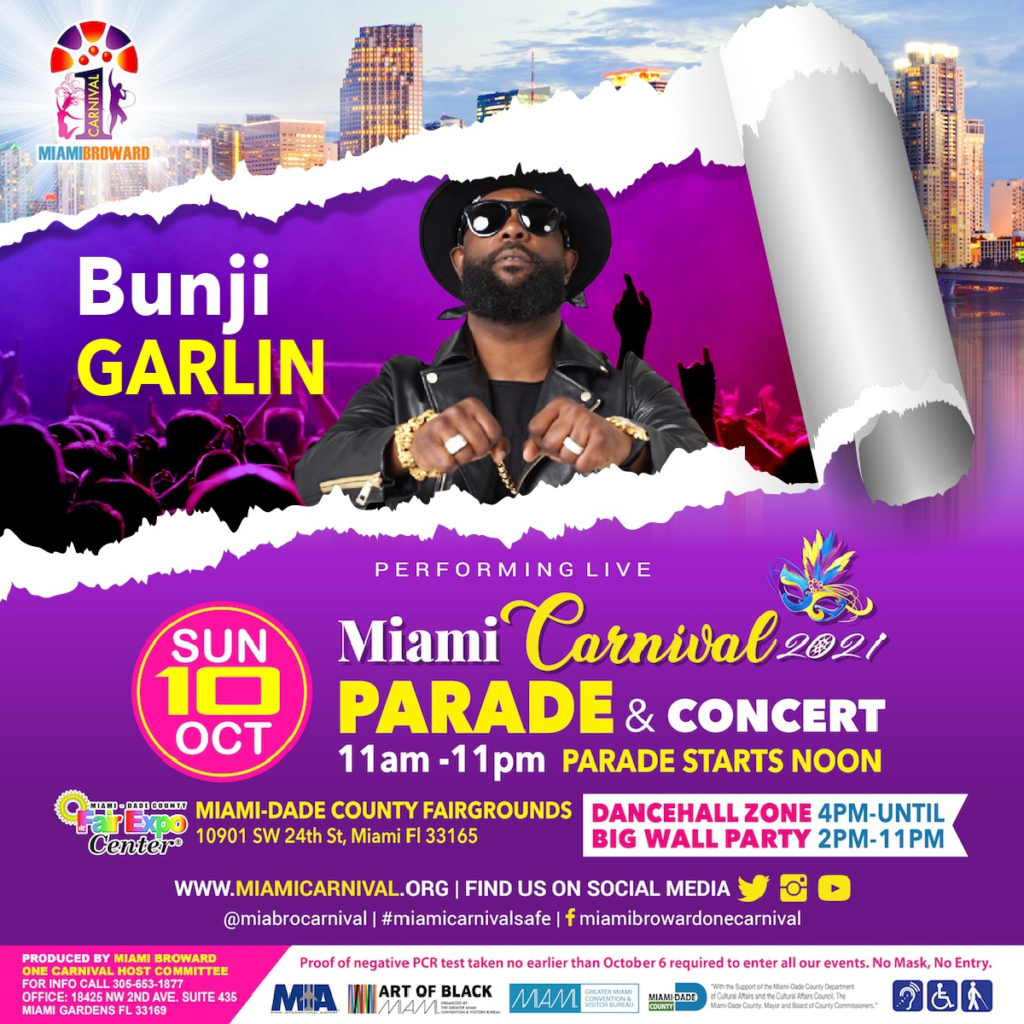 ENTERTAINMENT to Miami Carnival